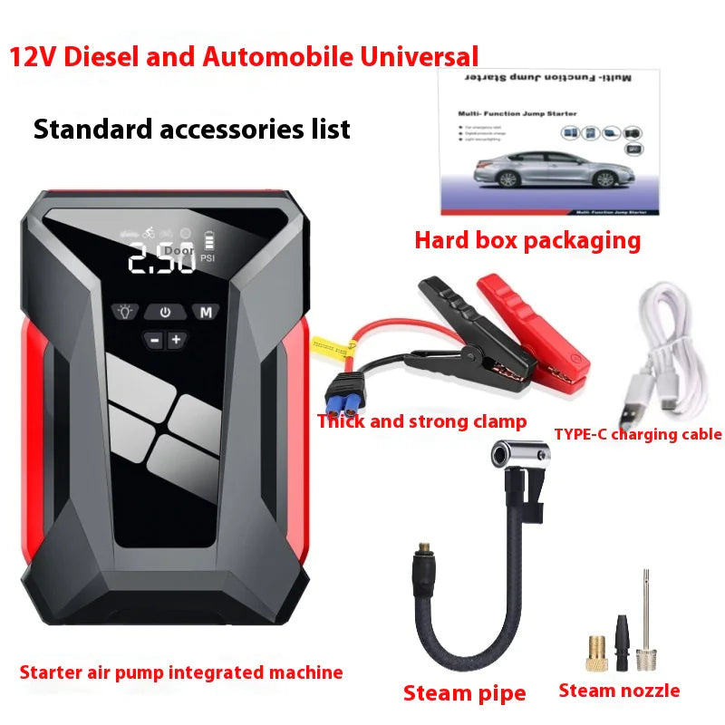 All-in-One 12V Emergency Car Power Bank & Inflatable Starter - KenTech Innovation Store