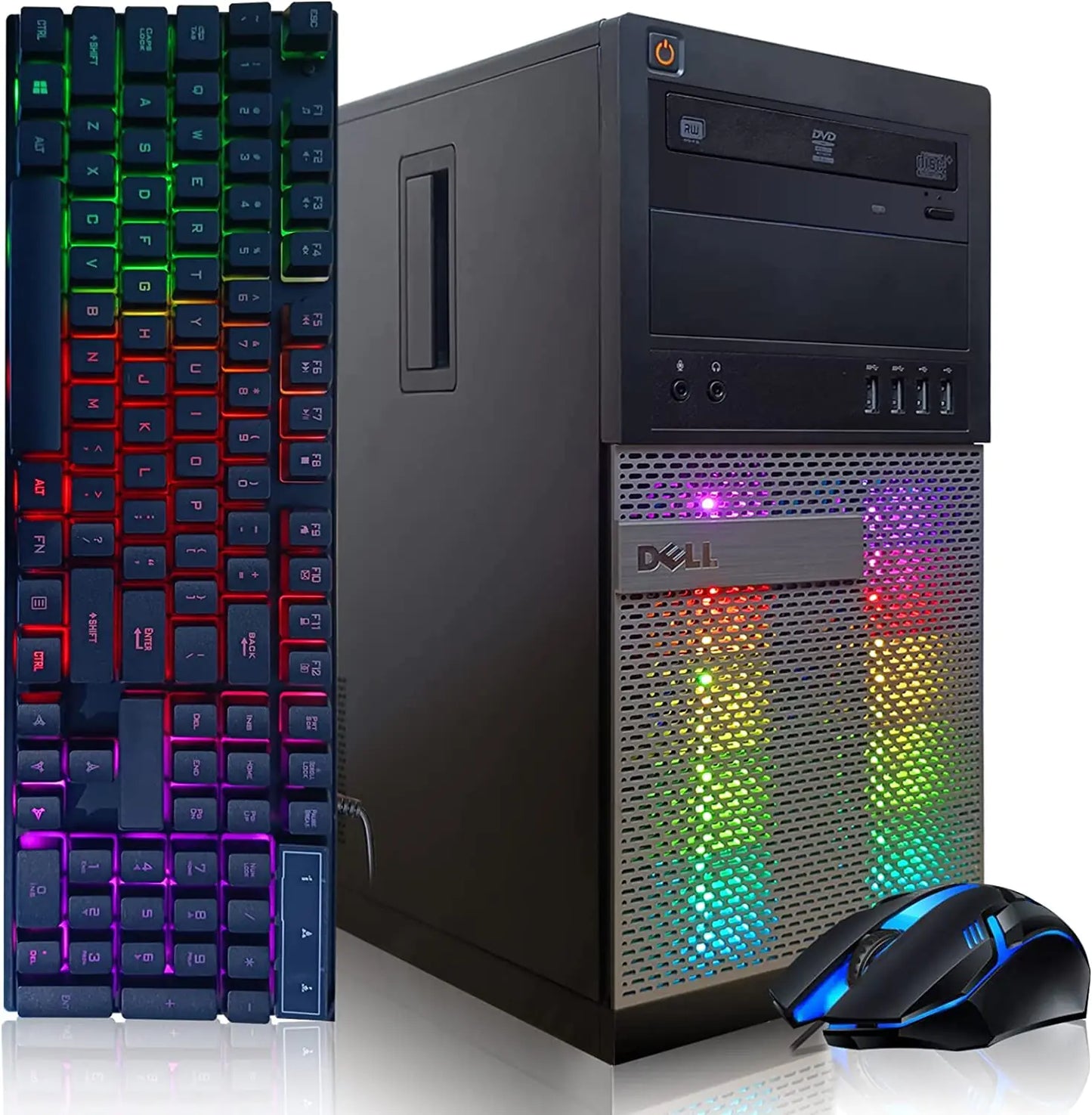 Dell OptiPlex 7010 Desktop Computer – Intel Core i5 3.2GHz, 16GB RAM, 1TB SSD, Wi-Fi & Bluetooth, Windows 10 Pro, Wireless Keyboard & Mouse - KenTech Innovation Store