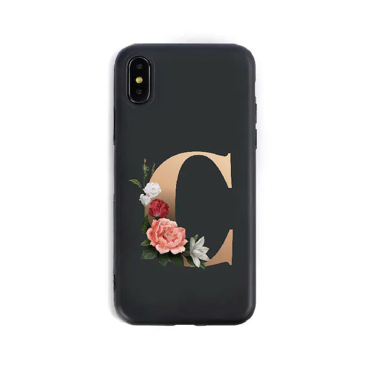 26 Silicone Phone Cases with English Alphabet Design