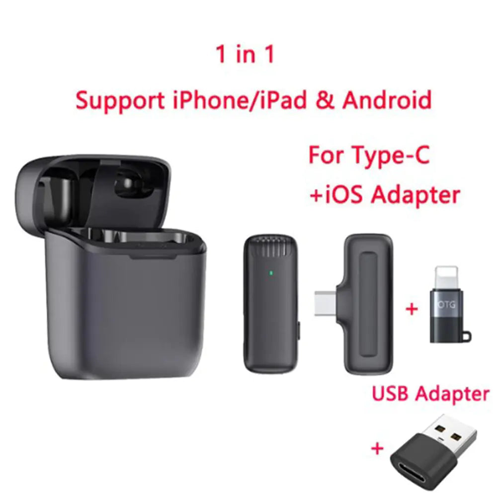 Wireless Lavalier Microphone J11/J13 with Charging Case – Bluetooth 5.3 Clip-on Mic for iPhone, Android, and Mobile Streaming - KenTech Innovation Store