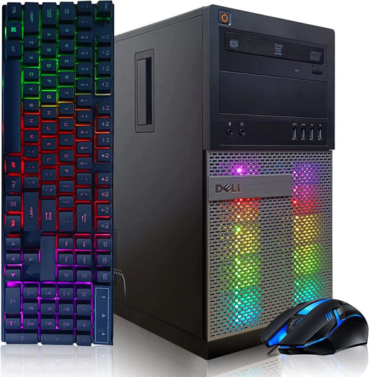 Dell OptiPlex 7010 Desktop Computer – Intel Core i5 3.2GHz, 16GB RAM, 1TB SSD, Wi-Fi & Bluetooth, Windows 10 Pro, Wireless Keyboard & Mouse - KenTech Innovation Store