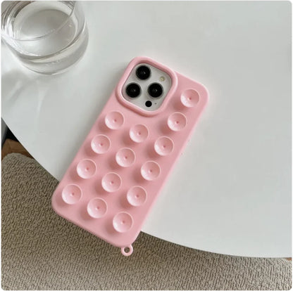 Solid Color 3D Silicone Macaron Phone Case for IPhone 11 to IPhone 16 - KenTech Innovation Store