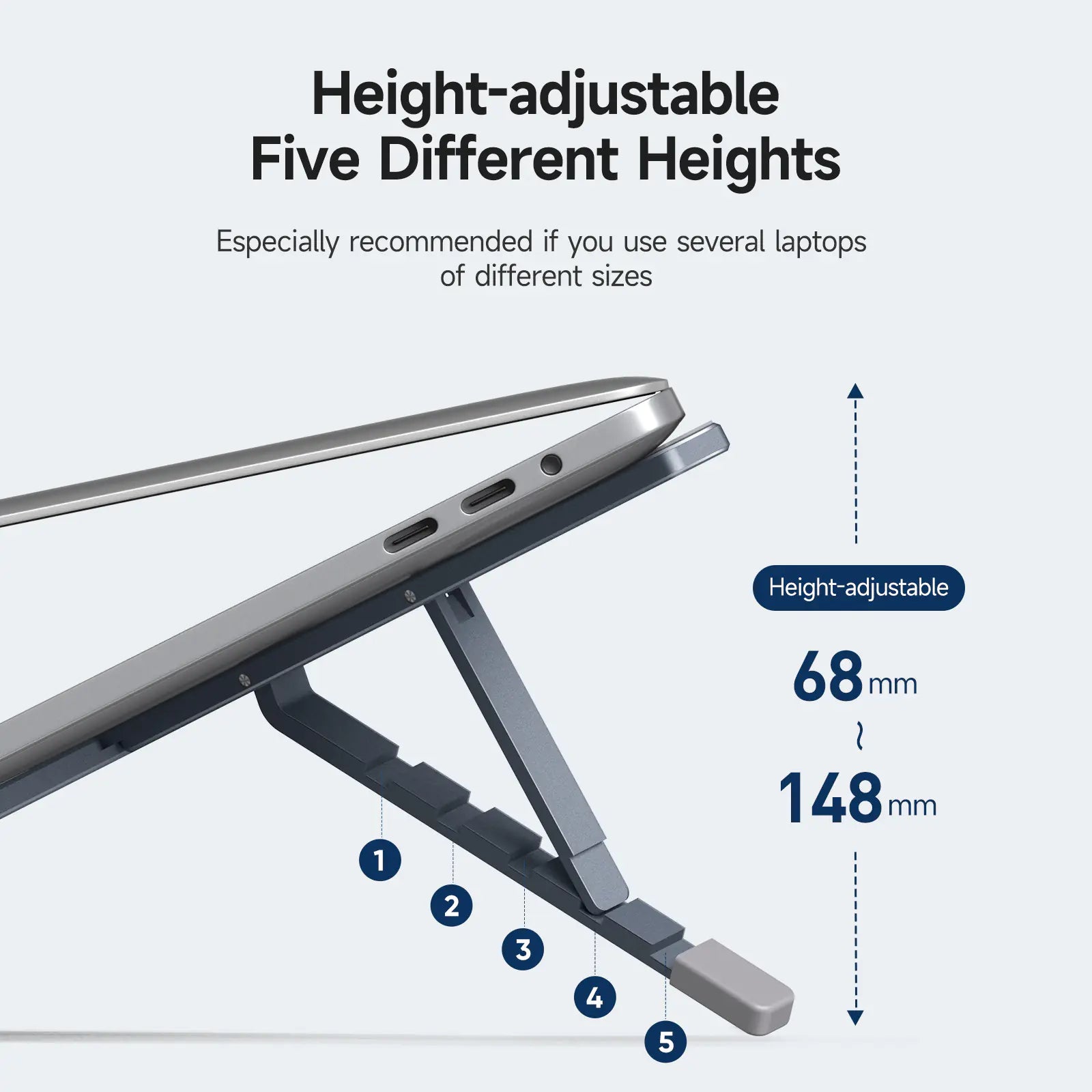 Portable Aluminum Laptop Stand - Foldable Computer Holder - KenTech Innovation Store
