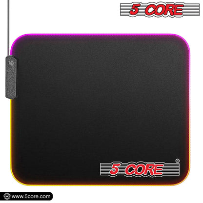 5Core RGB Gaming Mouse Pad – 12 Light Modes, Large Desk Mat with Non-Slip Rubber Base & Dual-Zone LED Lighting - KenTech Innovation Store