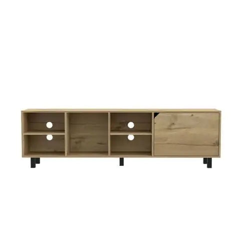 Valdivia 70" TV Stand – 4 Open Shelves & 5 Support Legs | Modern Media Console for Living Room - KenTech Innovation Store