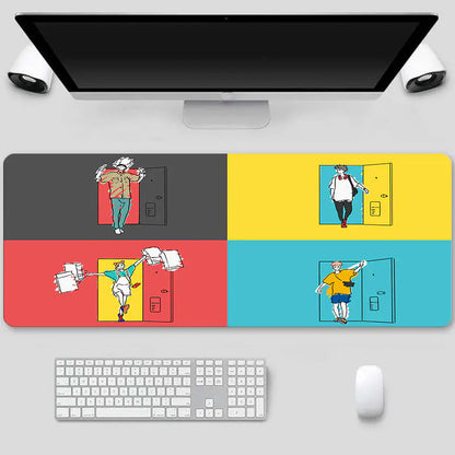 Jujutsu Kaisen Extra Large Thick Gaming Mouse Pad – Non-Slip Rubber Base, Waterproof Surface, Lock-Stitched Edges - KenTech Innovation Store