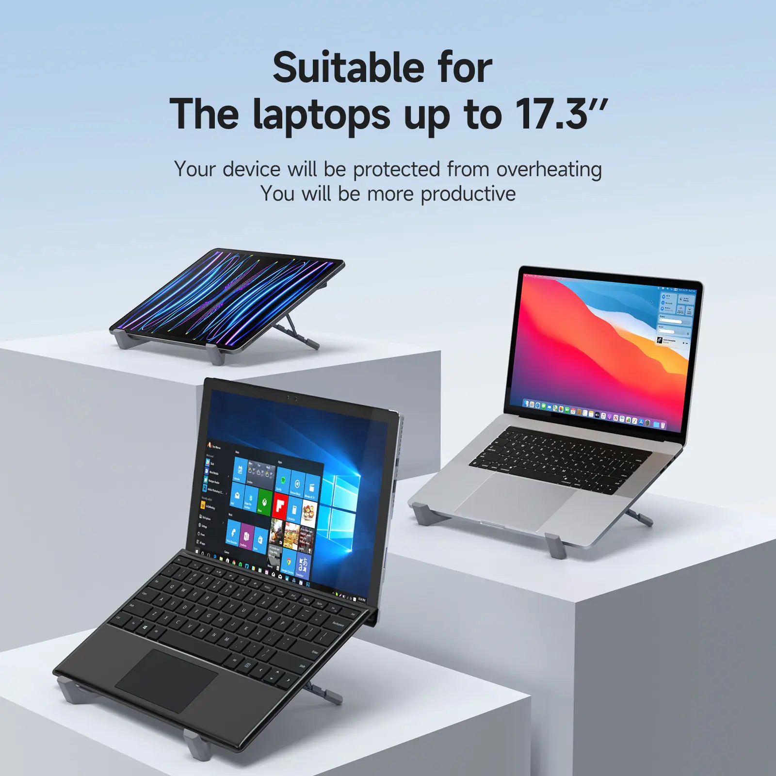 Portable Aluminum Laptop Stand - Foldable Computer Holder - KenTech Innovation Store