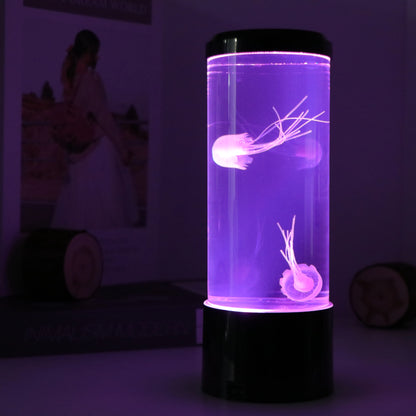 Jellyfish Lava Lamp Aquarium Ocean Night Lights 7Colors LED Jellyfish Mood Lights