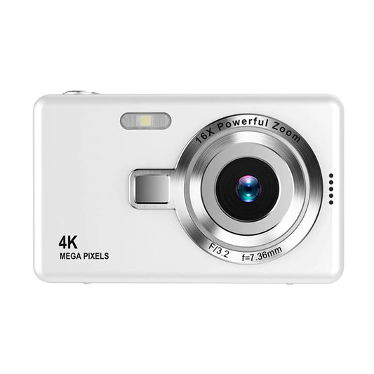 4K Digital Vlogging Camera – 48MP Compact Travel Camera with 16X Digital Zoom, Night Vision, Filters & 2.4” Screen