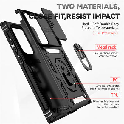 Samsung S24 Ultra Military Ring Stand Case A14 5G - KenTech Innovation Store