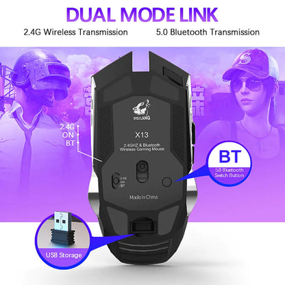 X13 Bluetooth Wireless Rechargeable Mechanical Gaming Mouse - KenTech Innovation Store