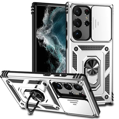 Samsung S24 Ultra Military Ring Stand Case A14 5G - KenTech Innovation Store