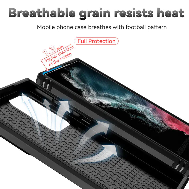 Samsung S24 Ultra Military Ring Stand Case A14 5G - KenTech Innovation Store