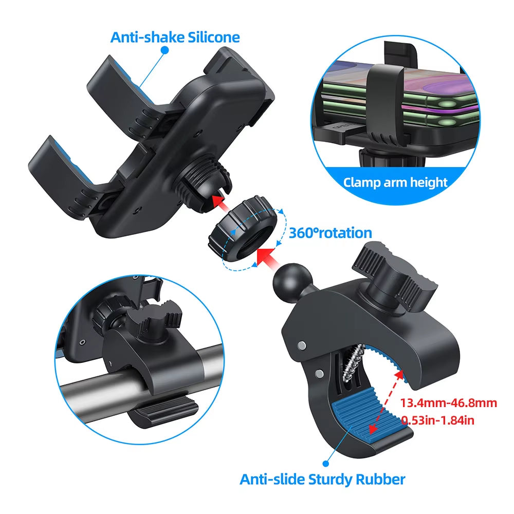 Universal 360° Rotatable Phone Clamp 