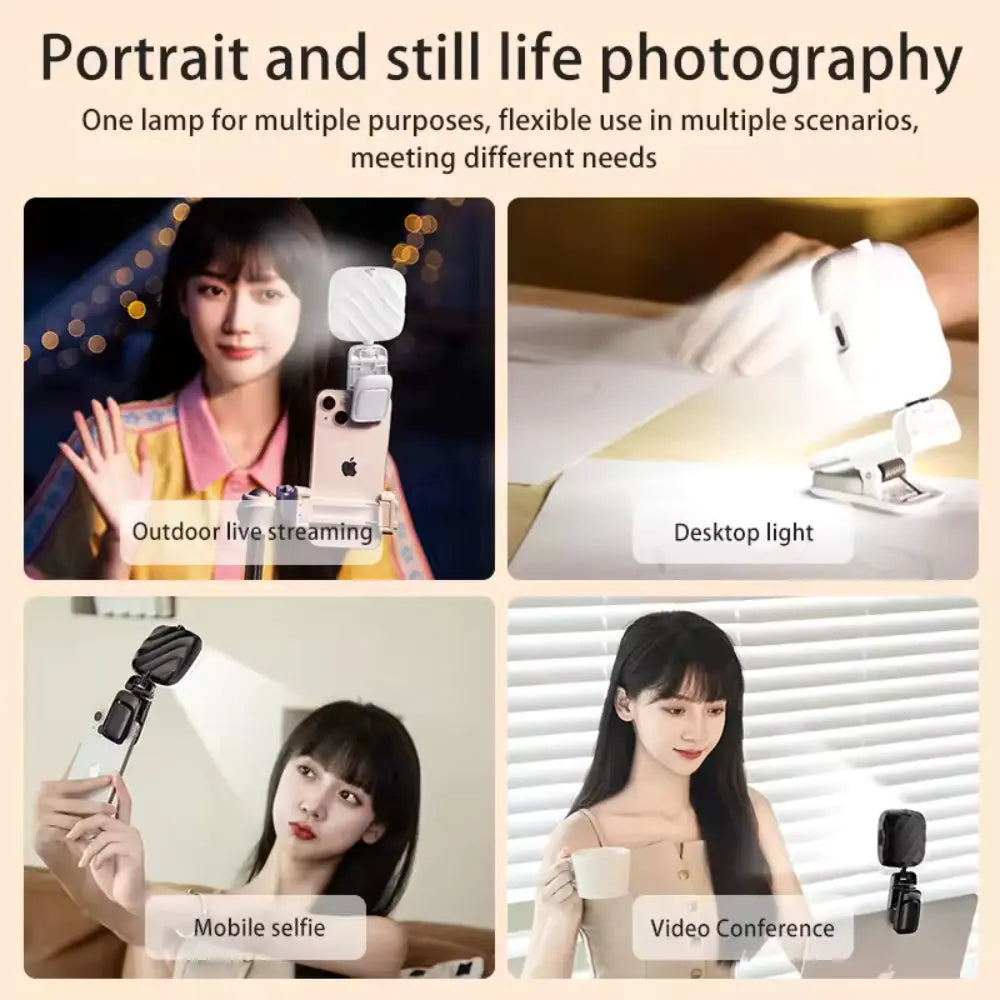 LED Clip-on Phone Light with Adjustable Stand - KenTech Innovation Store