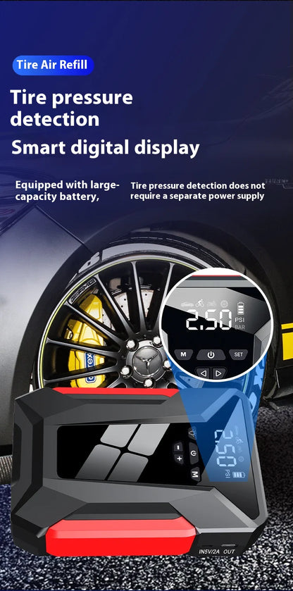 All-in-One 12V Emergency Car Power Bank & Inflatable Starter - KenTech Innovation Store