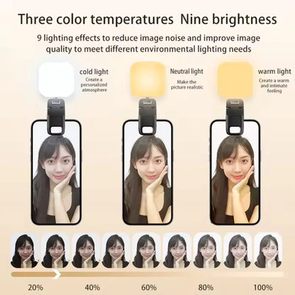 LED Clip-on Phone Light with Adjustable Stand - KenTech Innovation Store