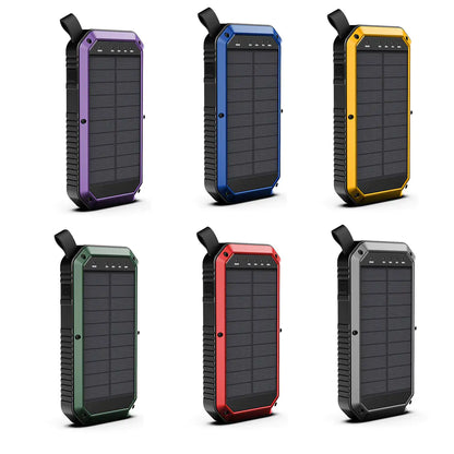 Sun Chaser Mini Solar Powered Wireless Phone Charger 10,000 mAh With LED Flood Light - KenTech Innovation Store