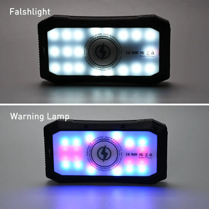 Sun Chaser Mini Solar Powered Wireless Phone Charger 10,000 mAh With LED Flood Light - KenTech Innovation Store