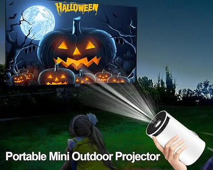 4K Mini Projector with Auto Keystone Correction – WiFi 6 & Bluetooth 5.0 Portable Home Theater Projector for Movies, Gaming, and Streaming
