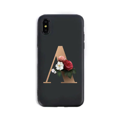 26 Silicone Phone Cases with English Alphabet Design